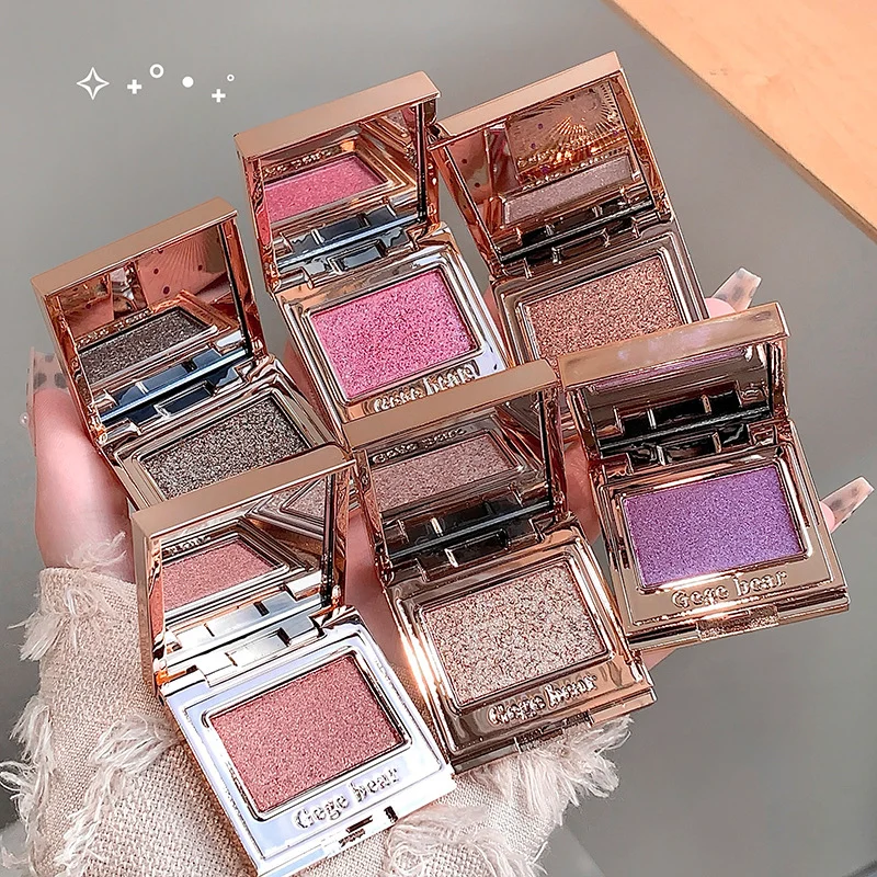 no-more-chunky-glitter-fallout-fine-gemstone-shimmer-eyeshadow-geg-kqbwntv3-desc-1 ultra-fine gemstone shimmer eyeshadow close-up showing flake-free diamond glow on eyelid, pigmented pearl powder with zero glitter fallout, natural single-swipe application for sensitive eyes